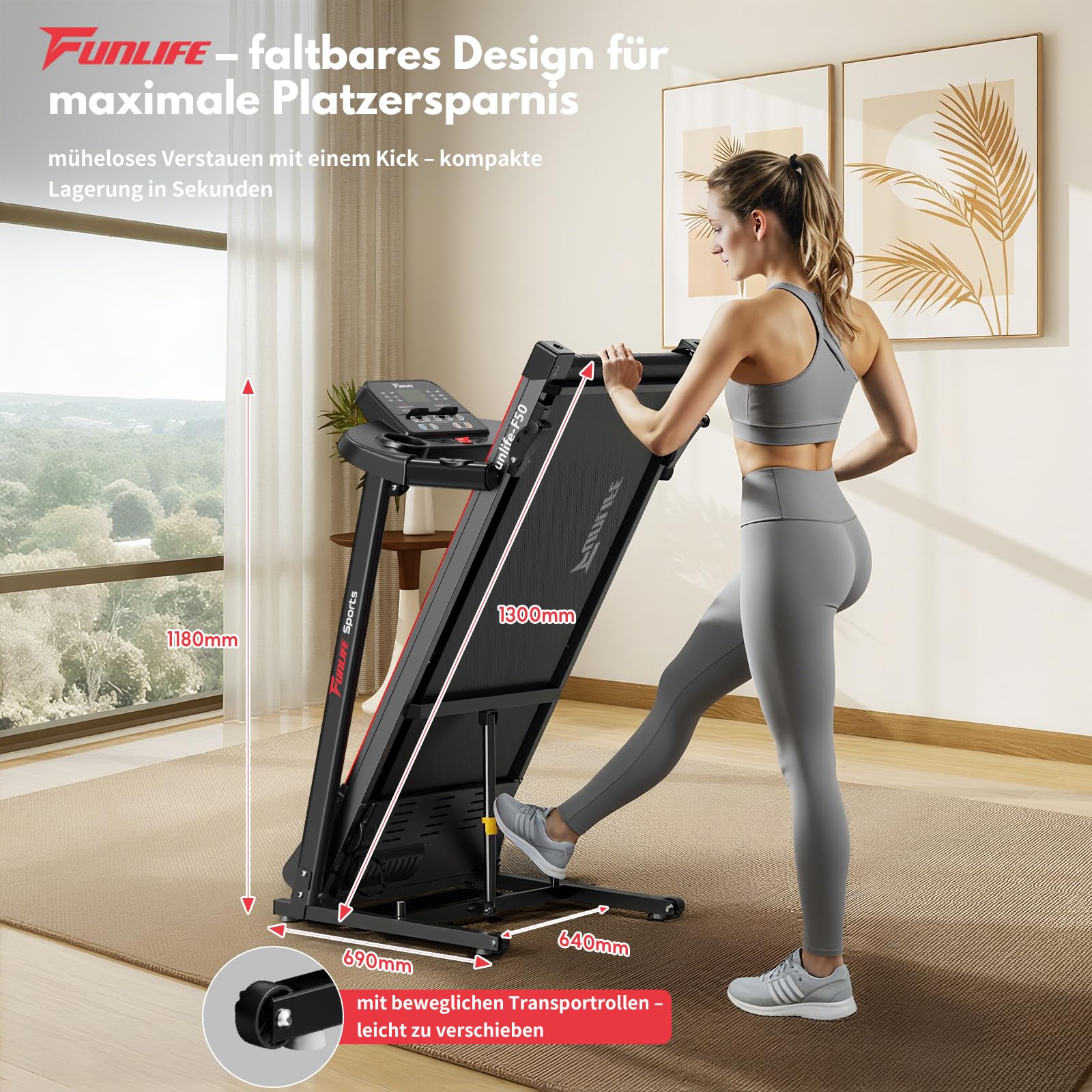 funlife-laufband-f50-laufband-klappbar-2-5ps-steigung-bluetooth image 7