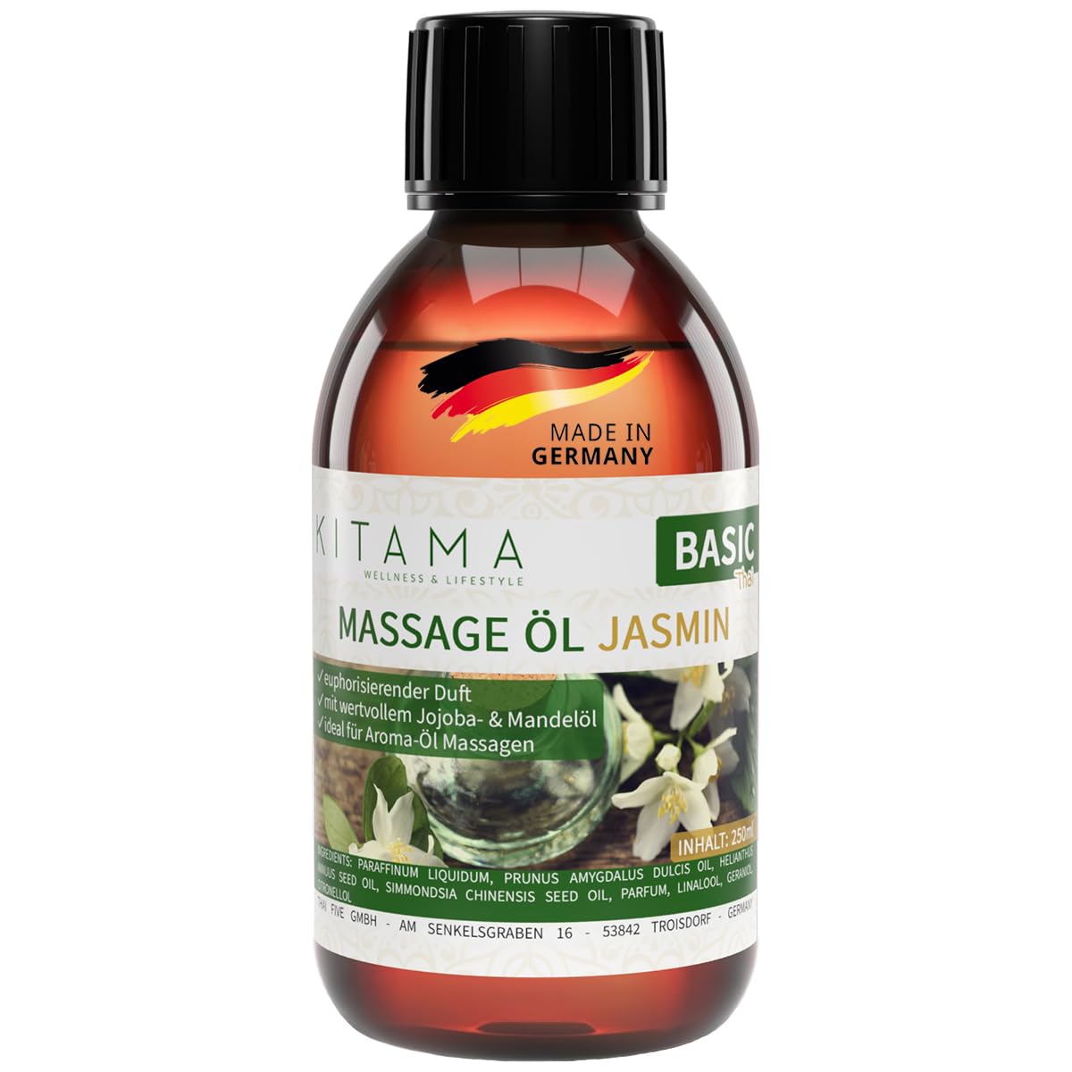 kitama-scented-massage-oil-massage-l-jasmin-250ml-jojoba-mandel image 1