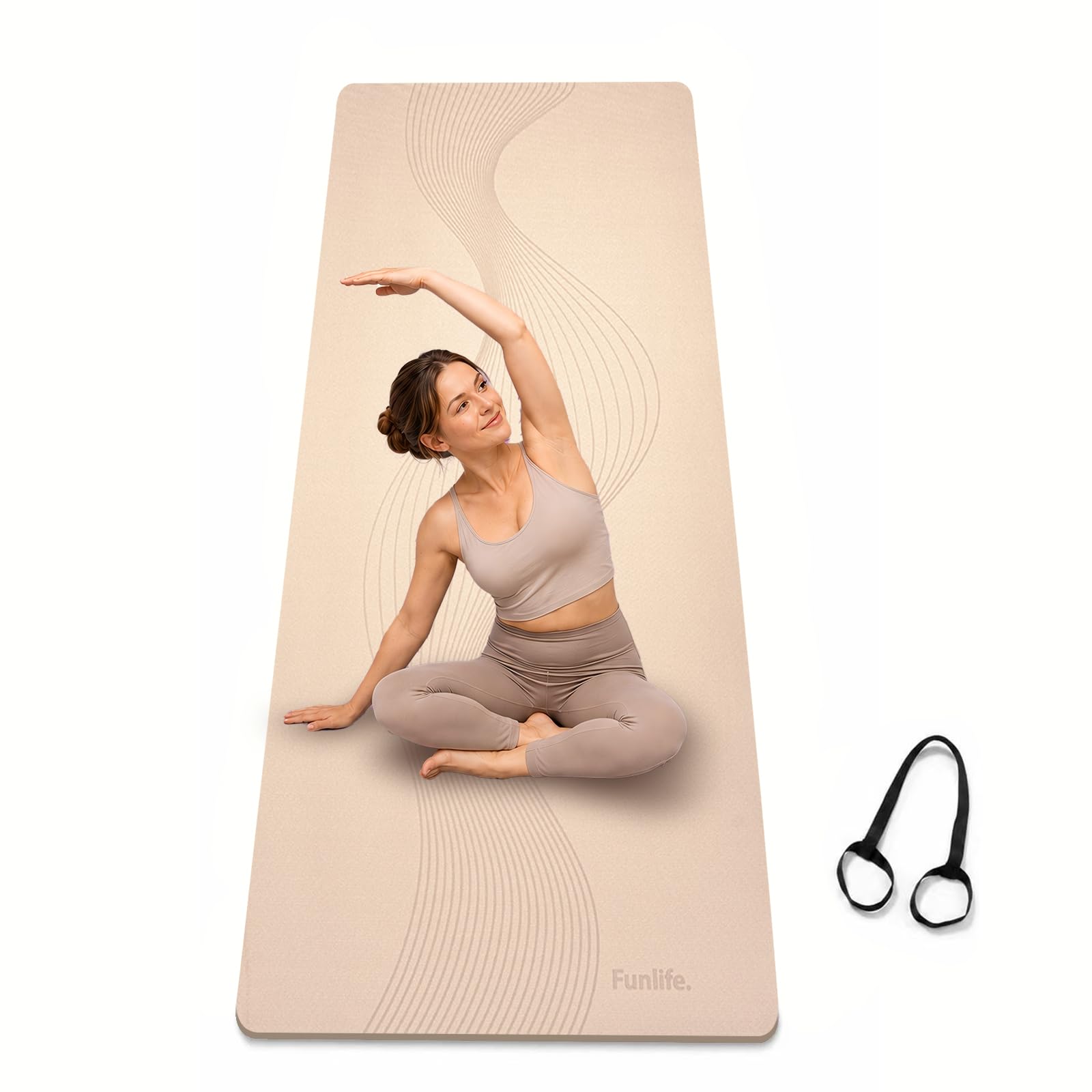 funlife-yogamatte-183x61-cm-8mm-fitnessmatte-chocolat-rutschfest image 8