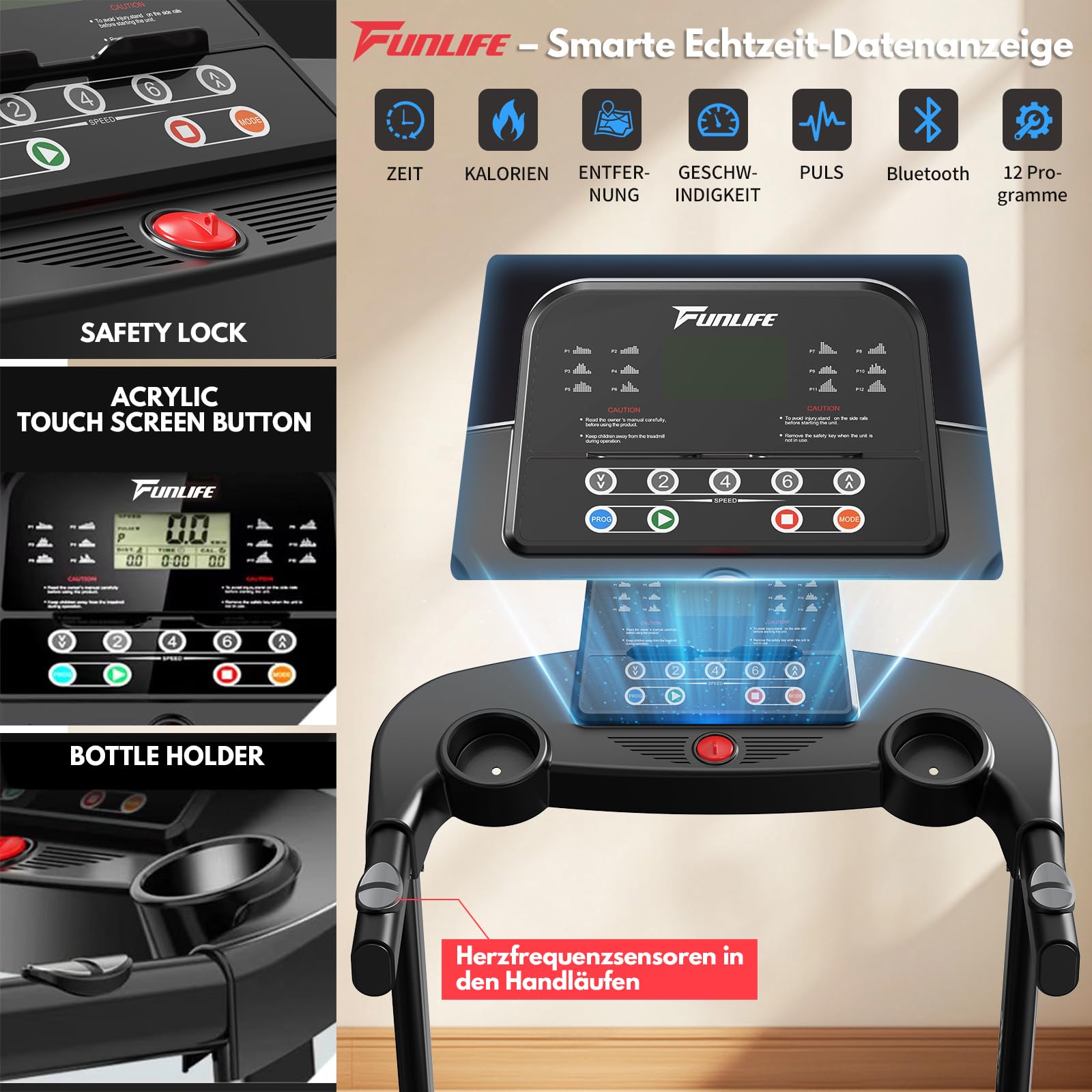 funlife-laufband-f50-laufband-klappbar-2-5ps-steigung-bluetooth image 6
