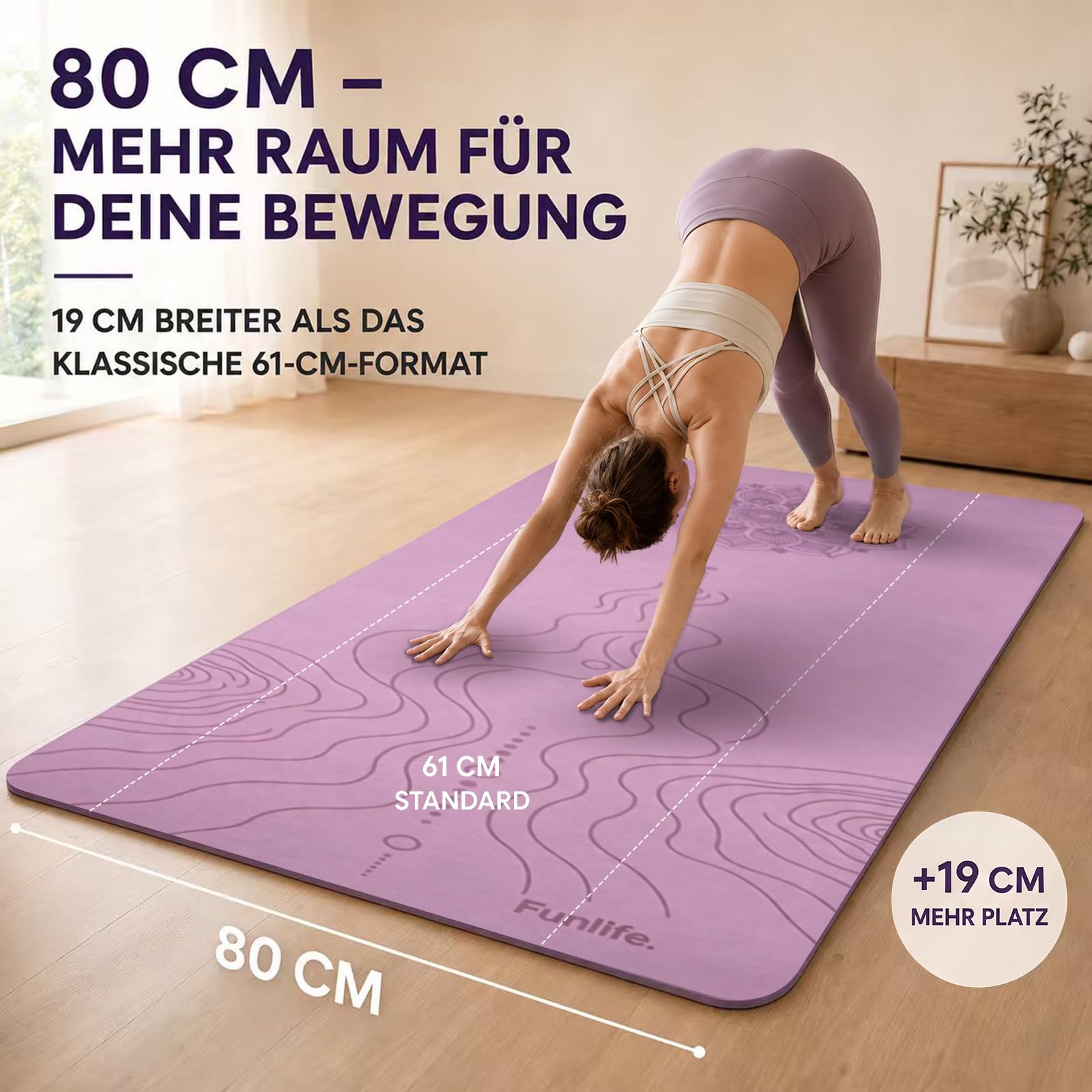 funlife-yogamatte-183x80-cm-8mm-fitnessmatte-lavender-rutschfest image 2