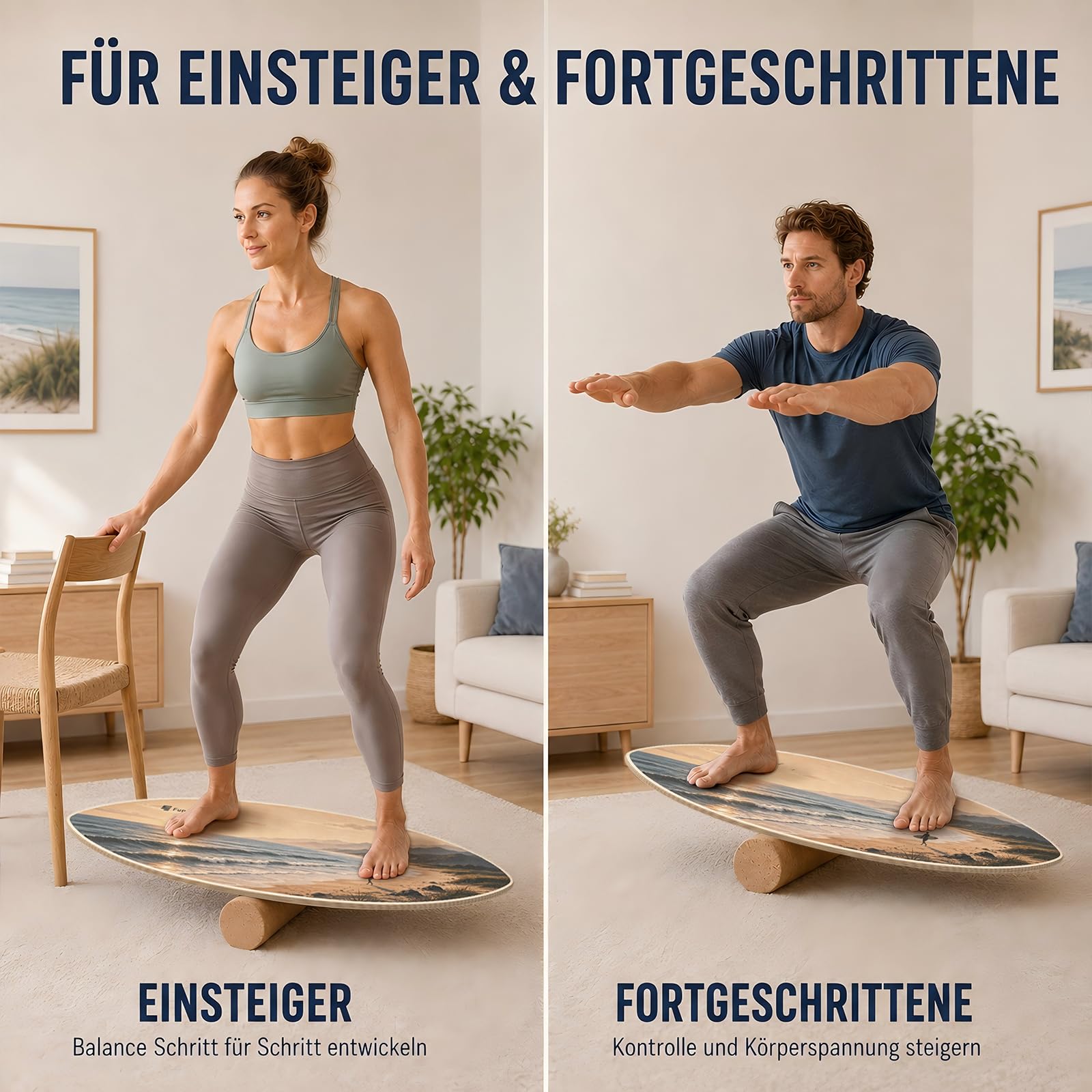 funlife-surf-balance-board-holz-80x30-korkrolle-sandbeige-150kg image 7