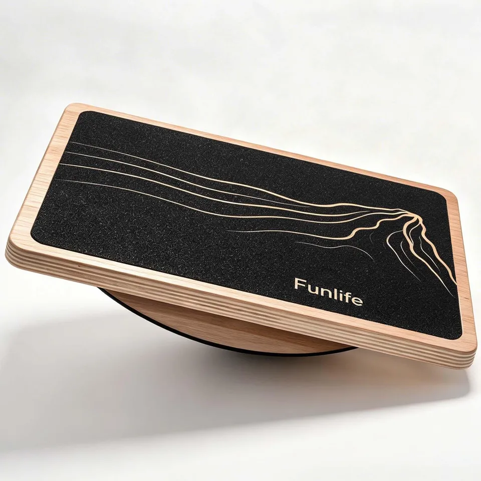 funlife-balance-board-holz-bergdesign-wippbrett-43x33-cm image 1
