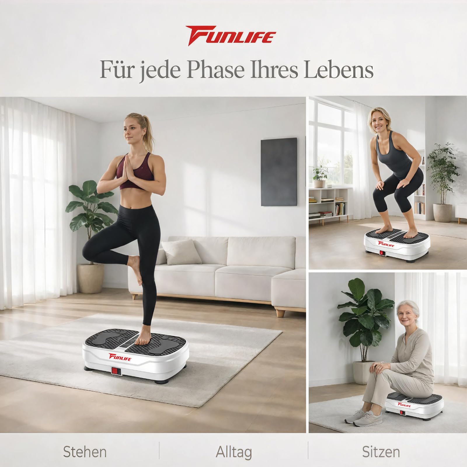 funlife-vibrationsplatte-v8-fitnessplatte-wei-bluetooth-180-stufen image 3